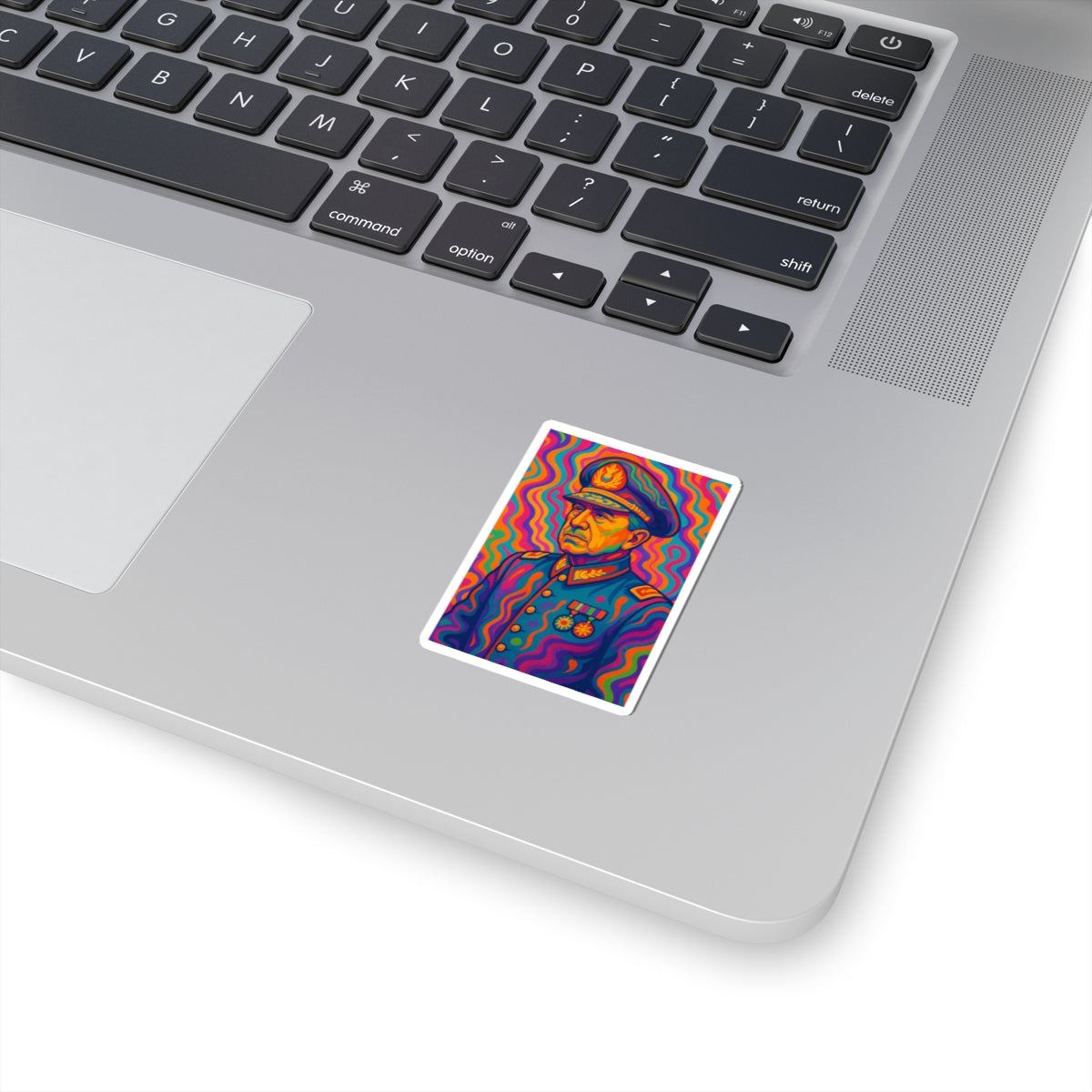 Sticker Augusto Pinochet – Arte psicodélico 70s