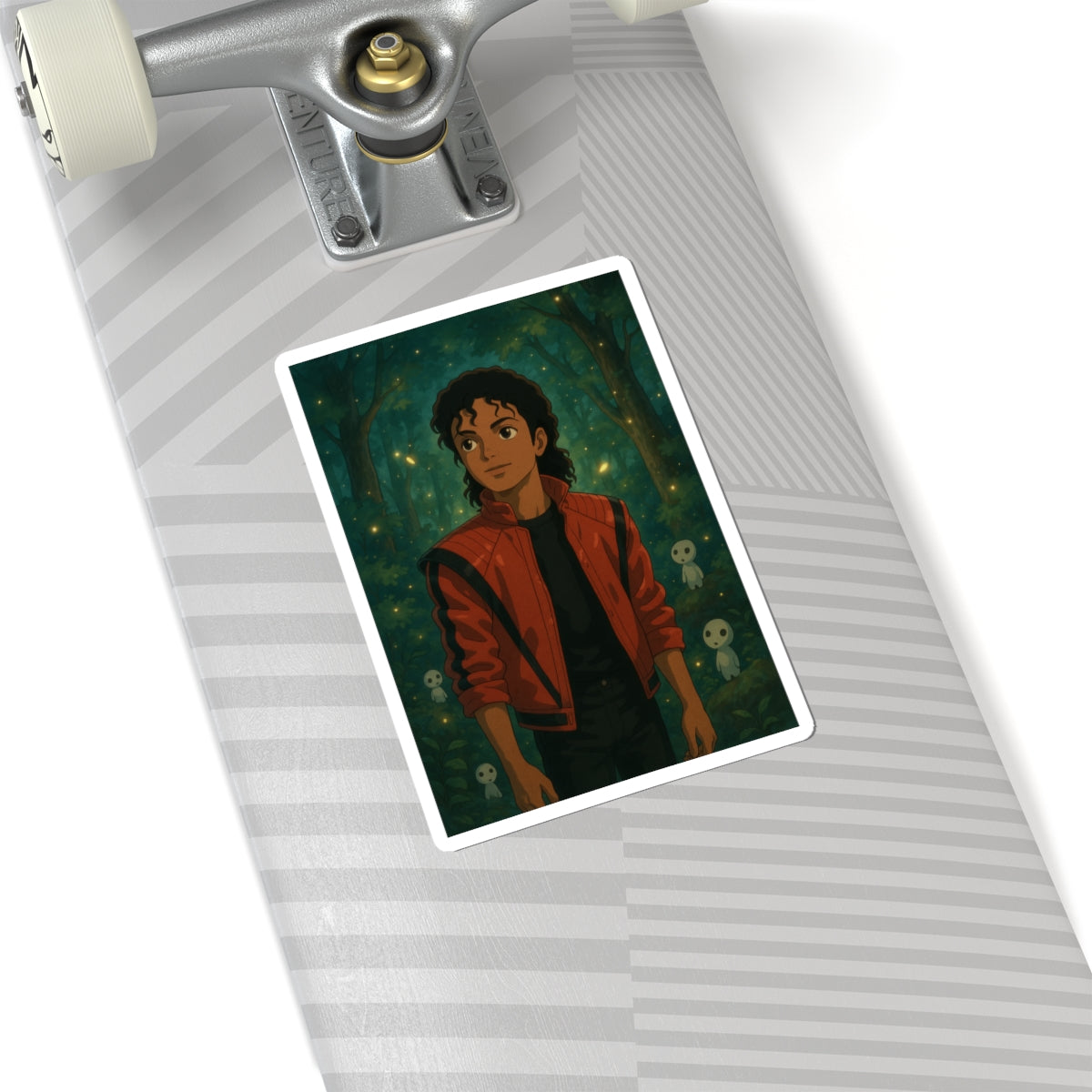 Sticker Michael Jackson Estilo Ghibli