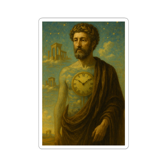 Sticker Marco Aurelio – El Tiempo es Ahora