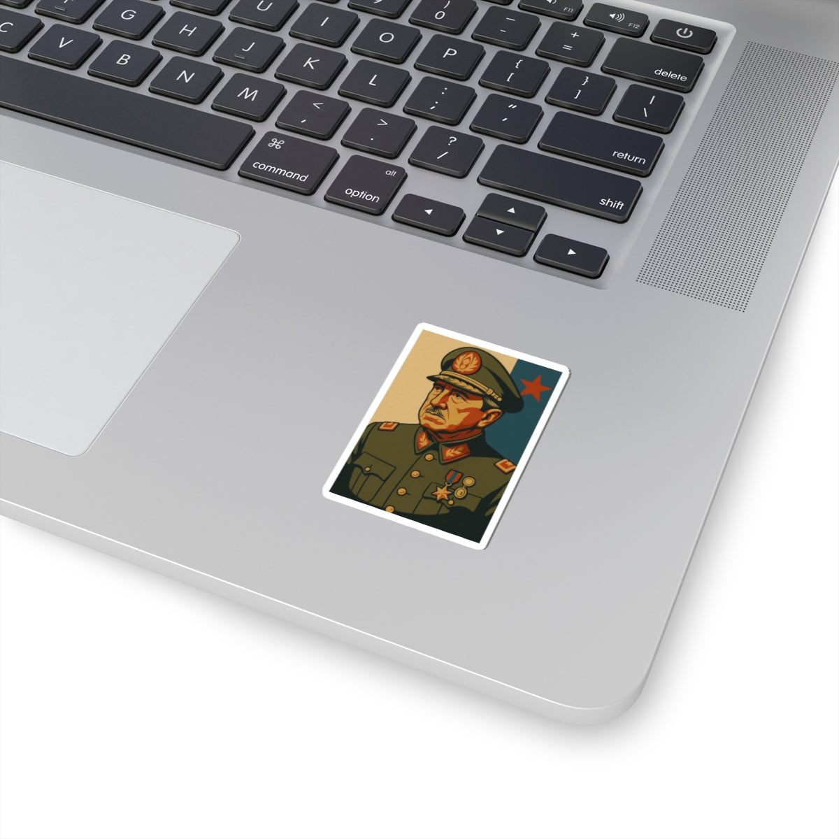 Sticker Augusto Pinochet – Diseño vintage de propaganda política