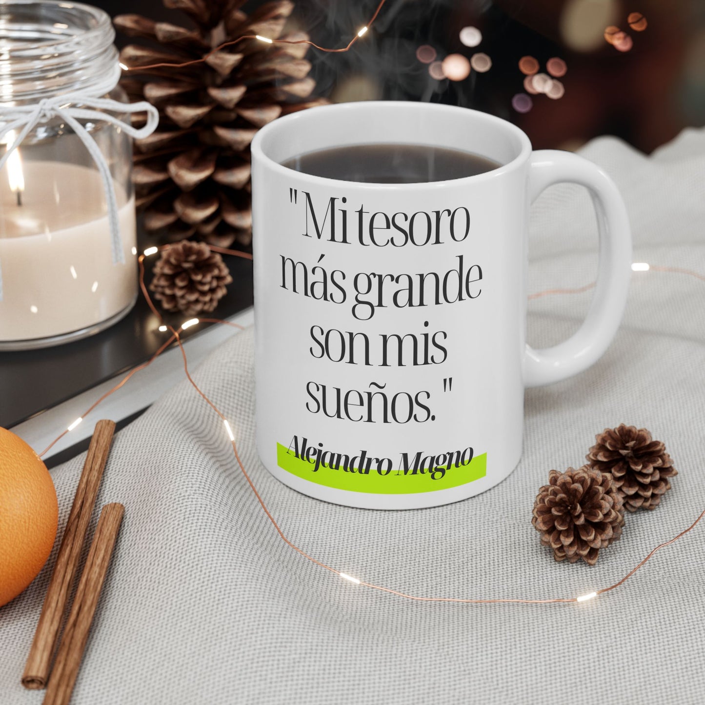 Taza Filosófica de Alejandro Magno – Sueños y Conquista