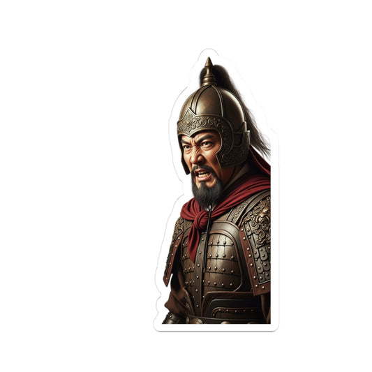 Sticker Genghis Khan Calcomanía Histórica para Laptop