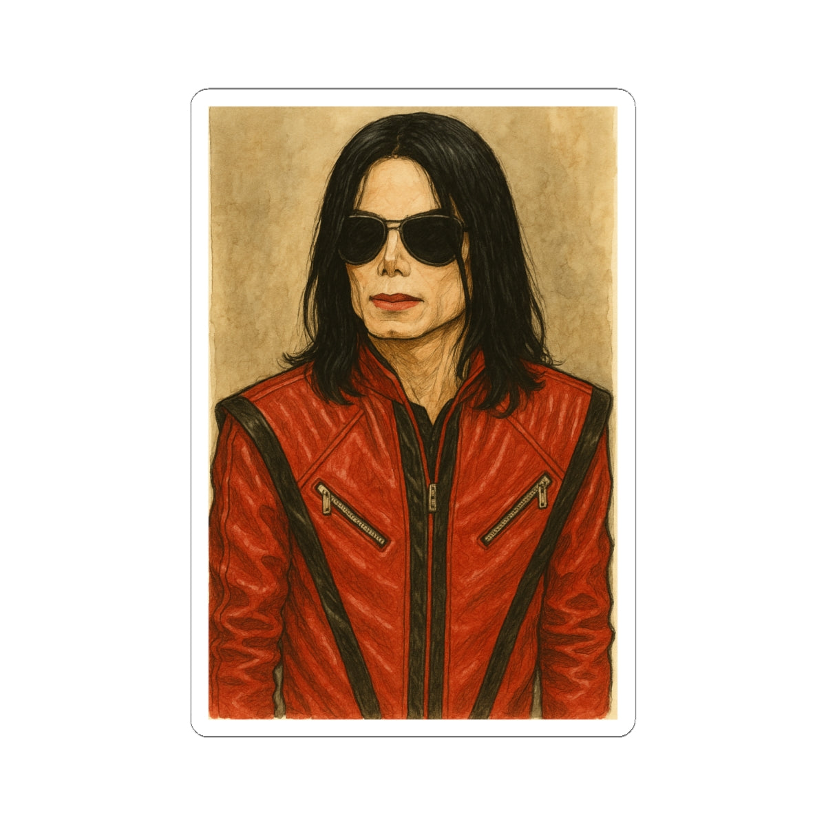 Sticker Michael Jackson Estilo Thriller Moderno