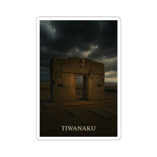 Sticker Tiwanaku: Monolitos Antiguos de Bolivia