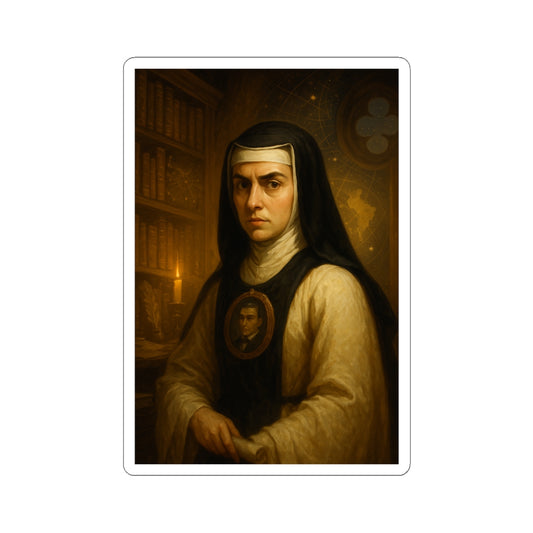 Sticker Juana Inés de la Cruz Sabiduría Femenina