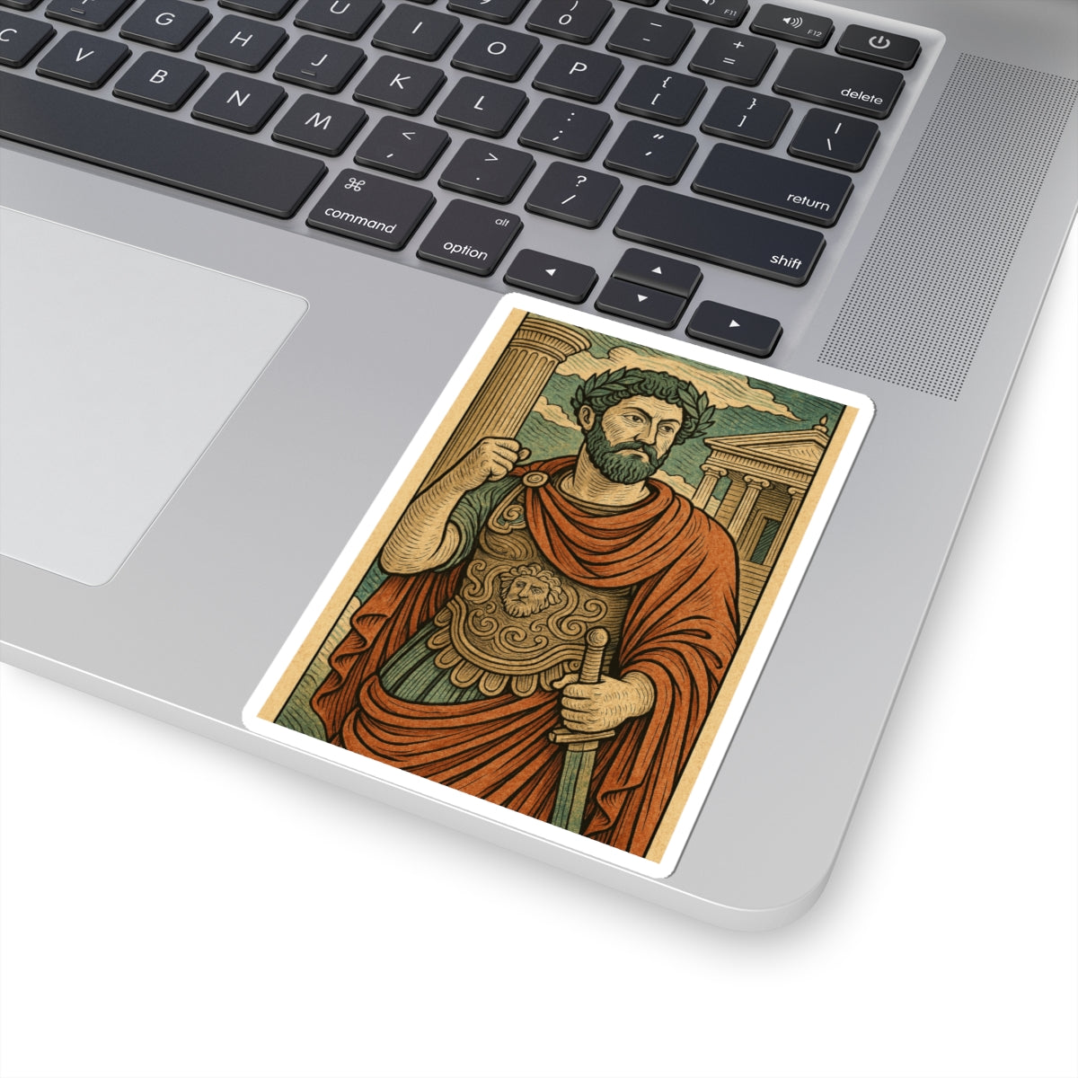 Sticker Marco Aurelio – La Fortaleza del Carácter