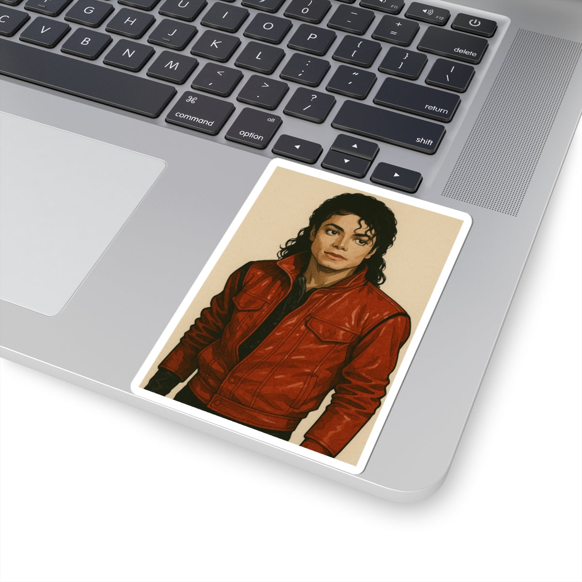 Sticker Retro de Michael Jackson Estilo Años 80