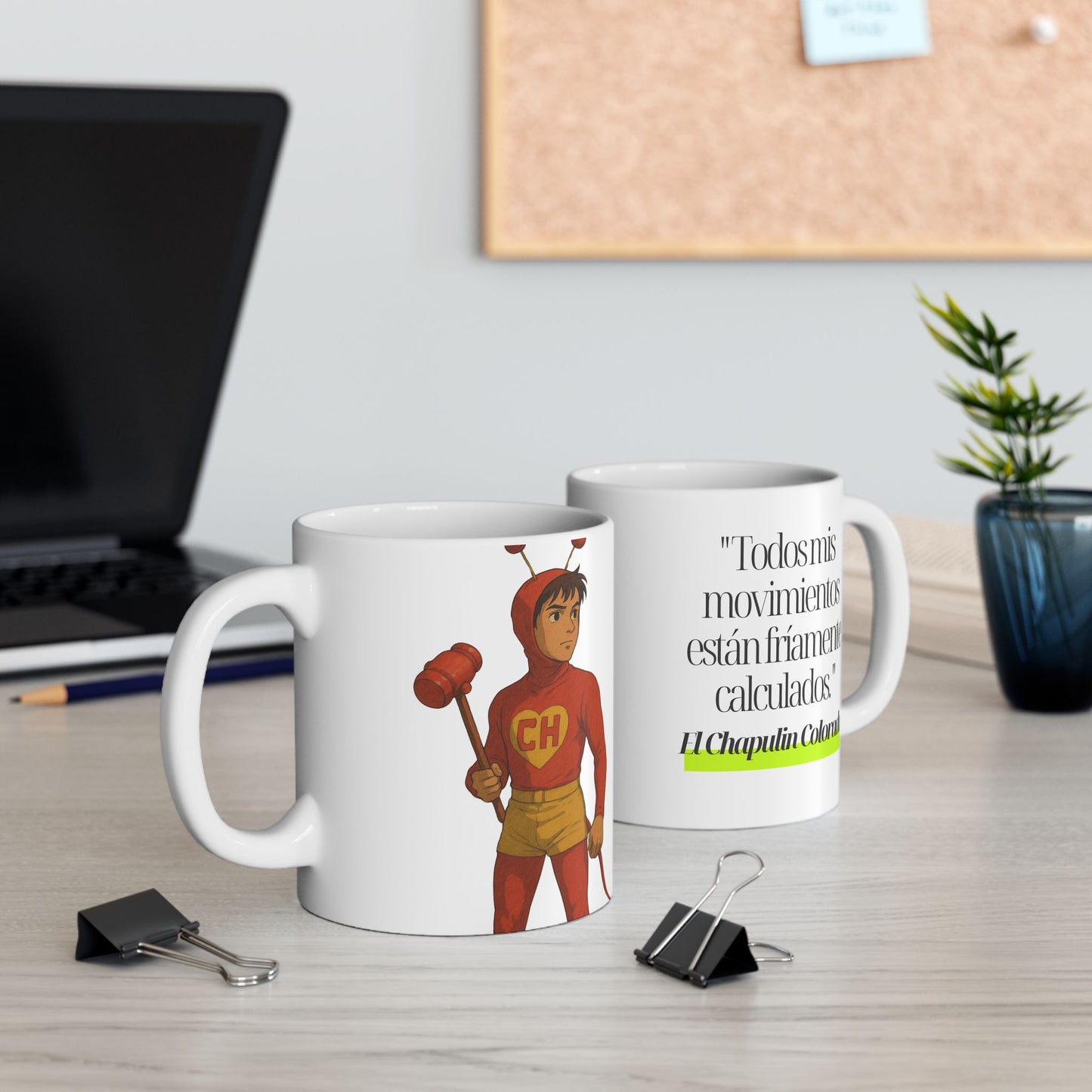 Mug Coleccionable: Chapulín Colorado - Homenaje Anime y México
