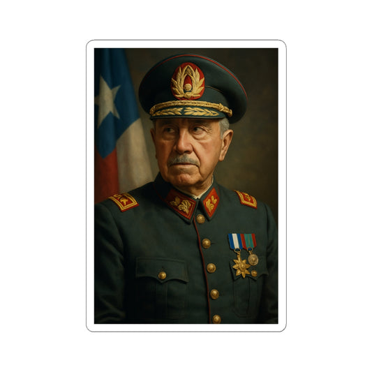 Sticker Augusto Pinochet – Retrato histórico realista