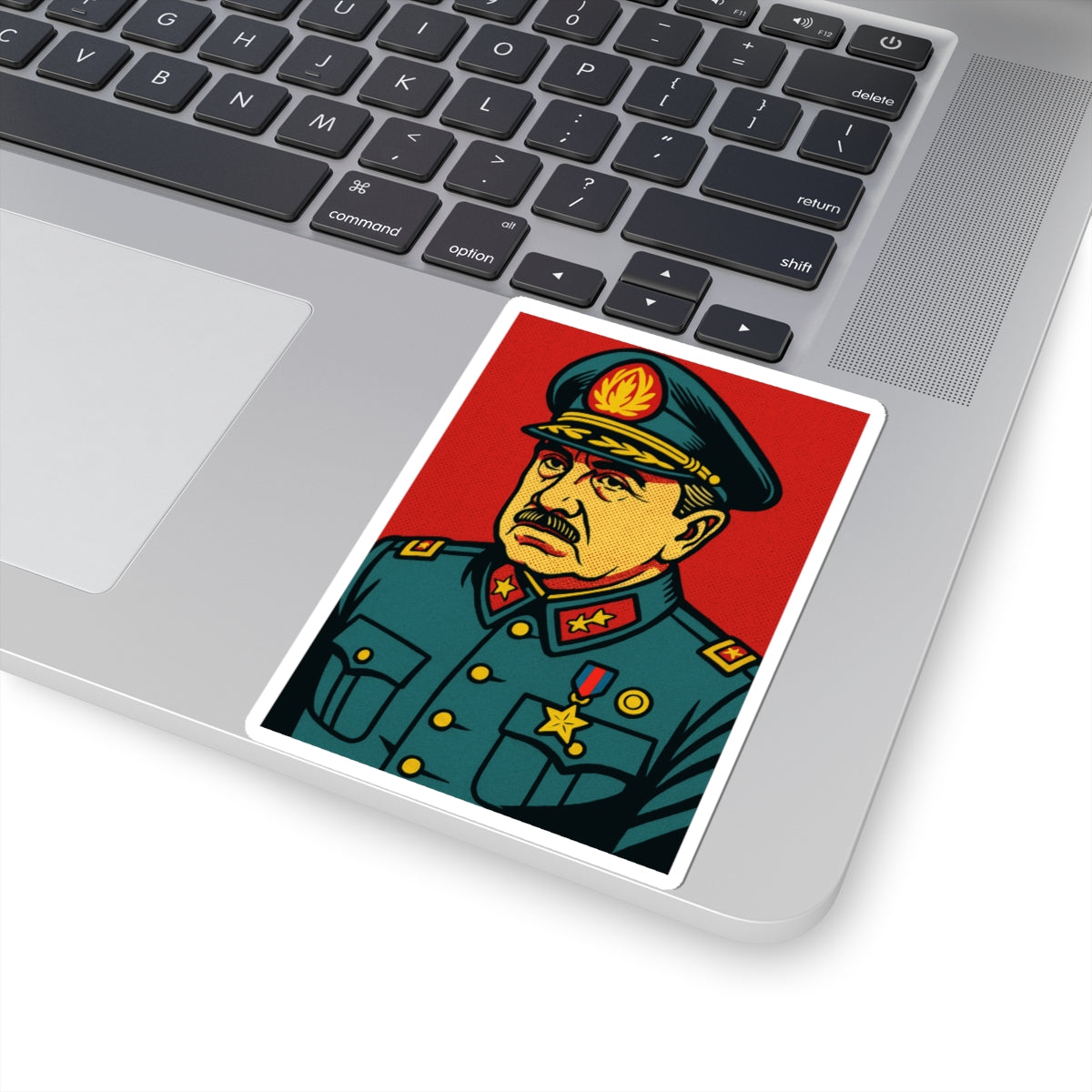 Sticker Augusto Pinochet – Caricatura cómic histórica
