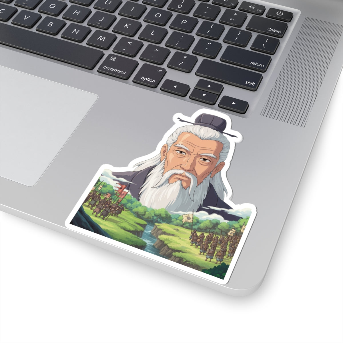 Sticker Sun Tzu Estilo Ghibli | Pegatina Anime de Estrategia