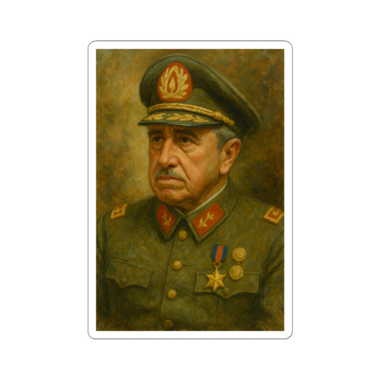 Sticker Augusto Pinochet – Retrato en óleo clásico