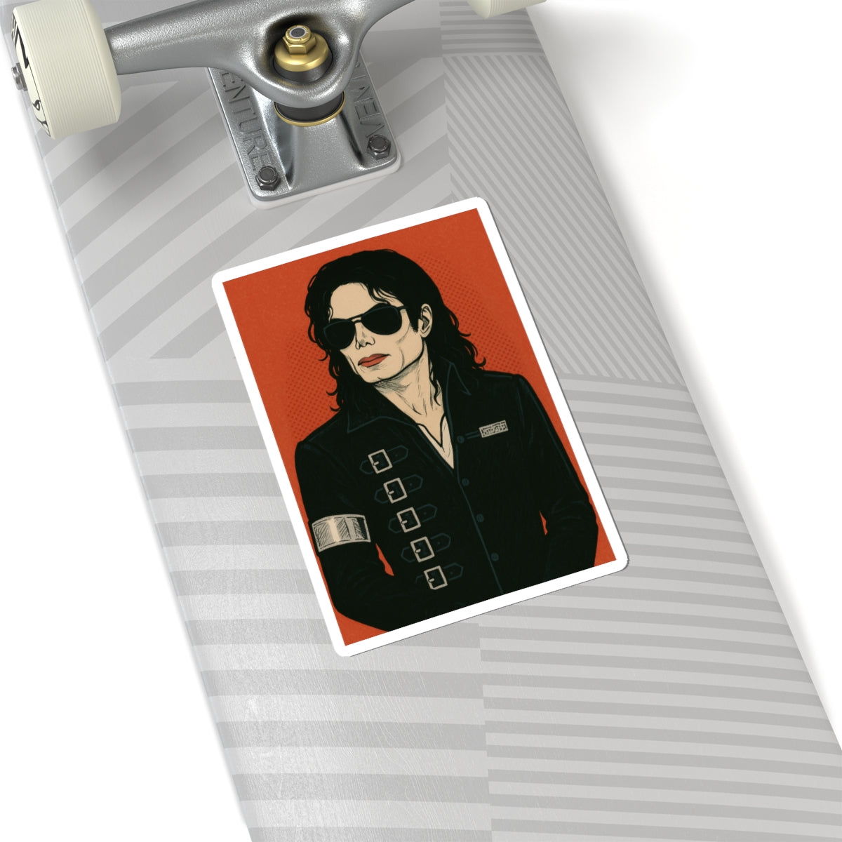 Michael Jackson BAD – Sticker Ilustración Retro Punk
