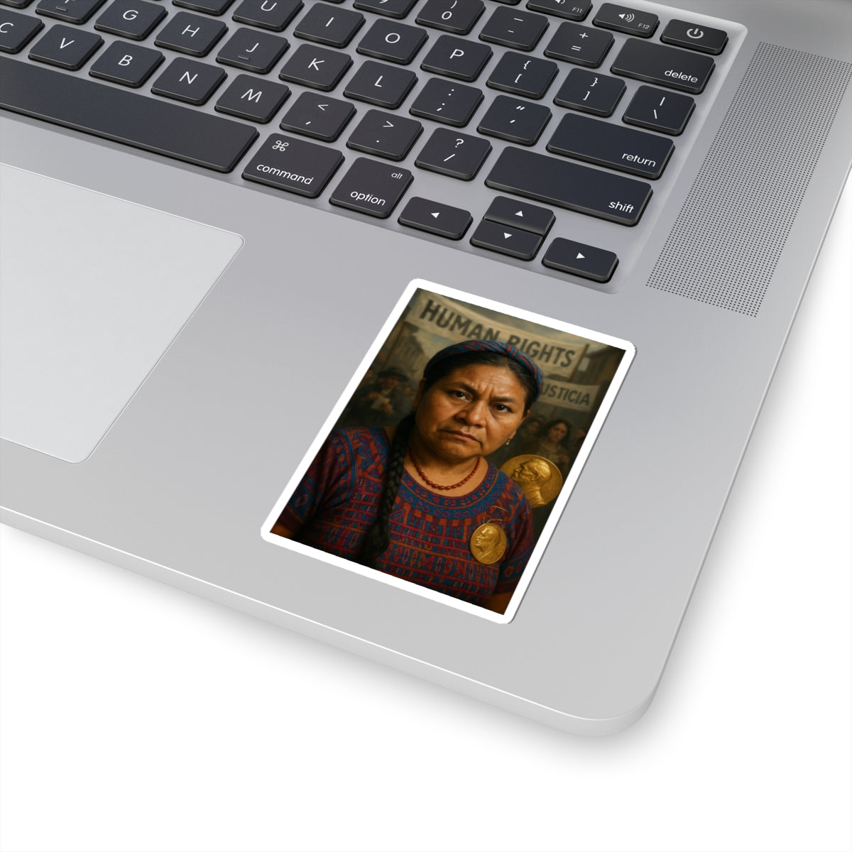 Sticker Rigoberta Menchú – Nobel de la Paz