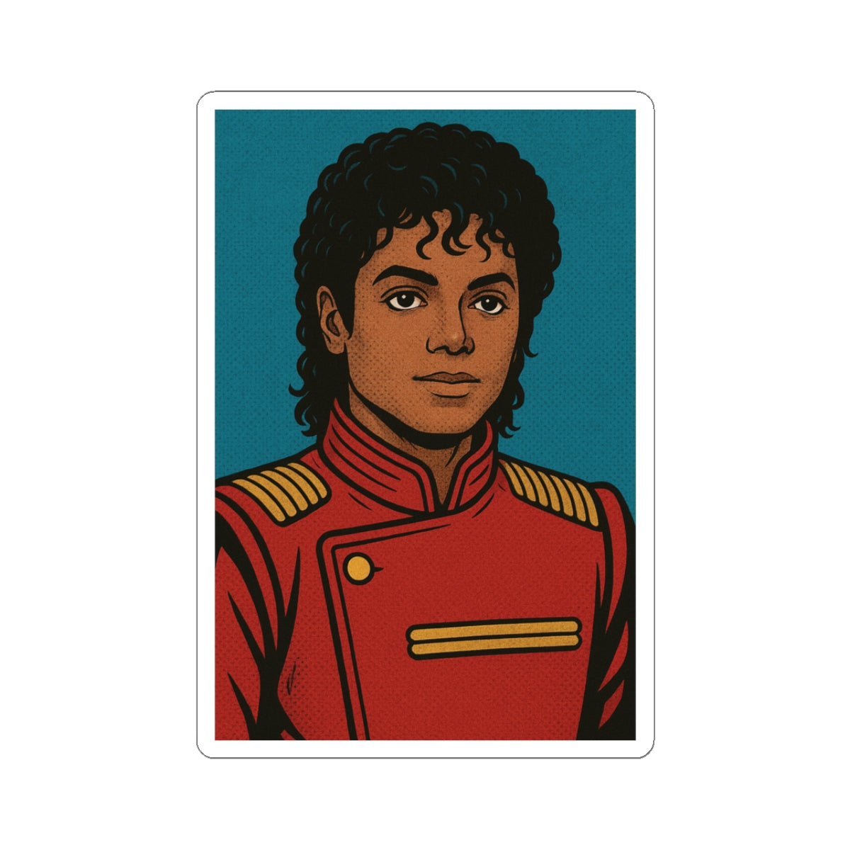 Sticker Michael Jackson Uniforme Legendario
