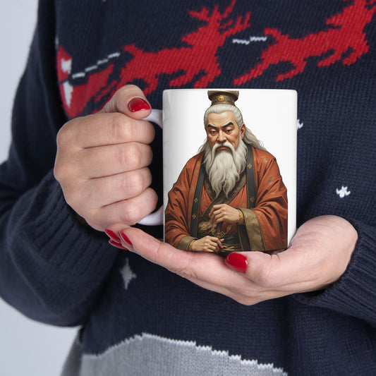 Taza Motivacional Confucio: "Aprender sin pensar..."