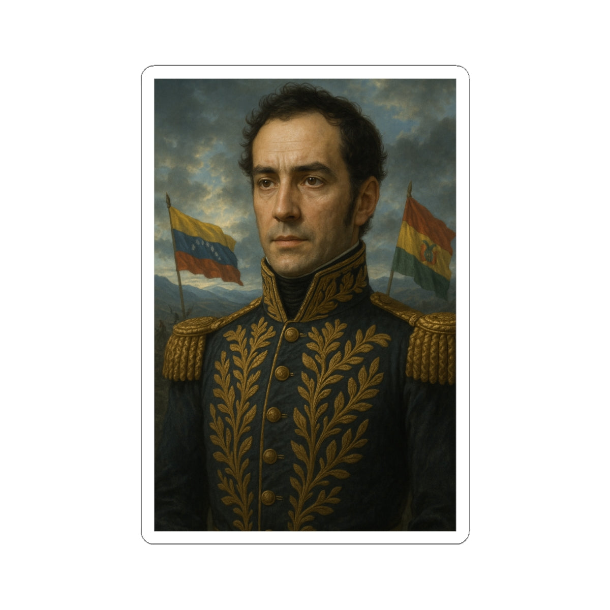 Sticker Antonio José de Sucre - Libertador Bolivia Venezuela