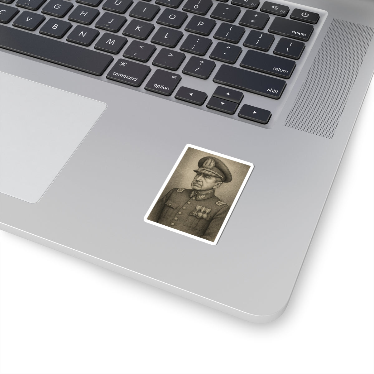 Sticker Augusto Pinochet – Estilo grabado antiguo