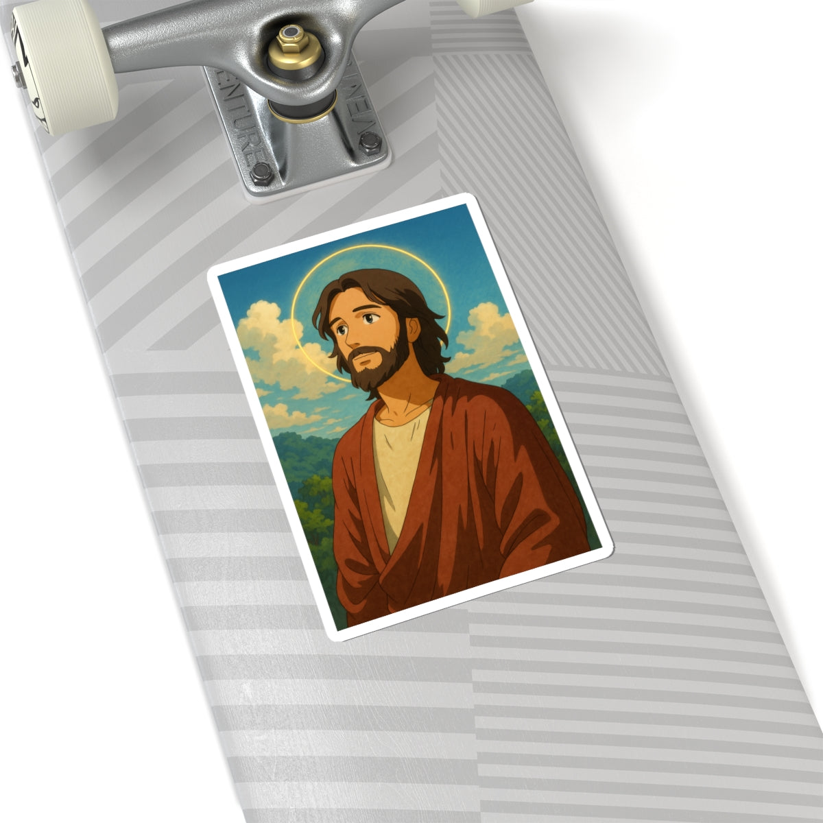 Sticker de Jesús estilo Studio Ghibli