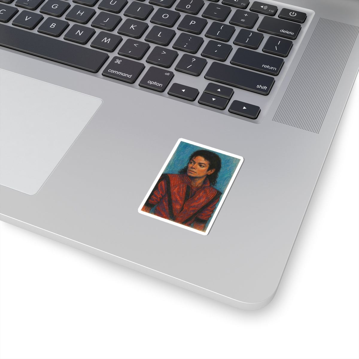 Sticker retro de Michael Jackson con chaqueta Thriller