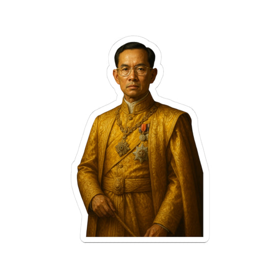Calcomanía Bhumibol Adulyadej El Gran Rey