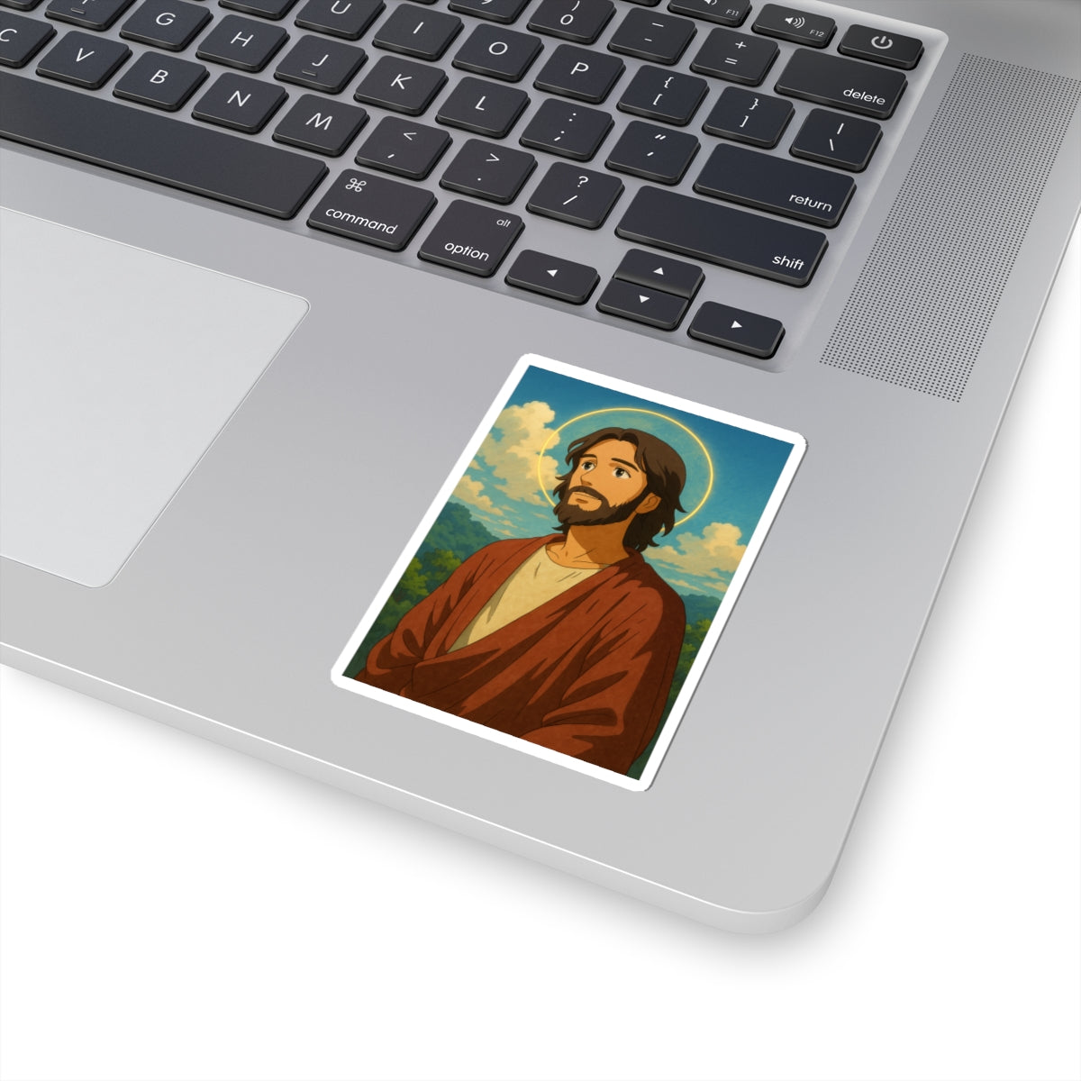 Sticker de Jesús estilo Studio Ghibli