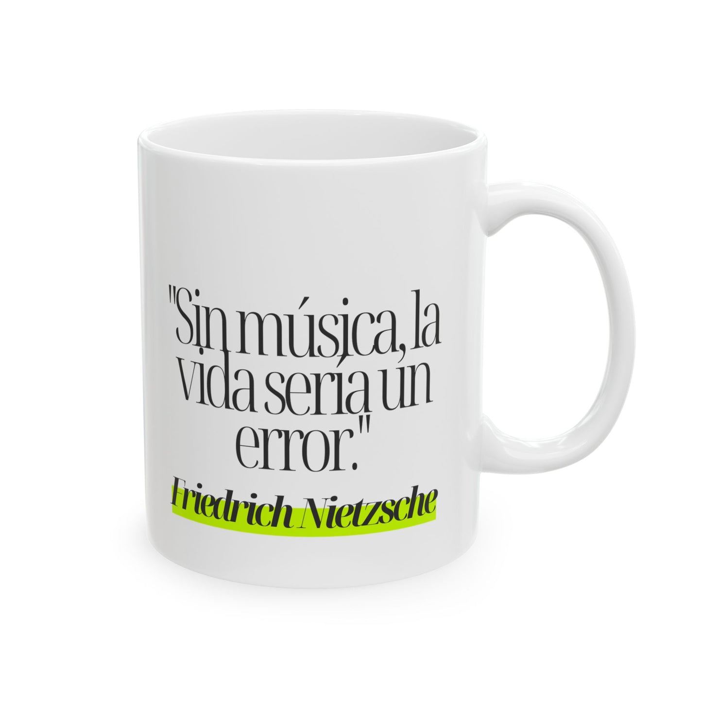 Taza Nietzsche: "Sin música, la vida sería un error"