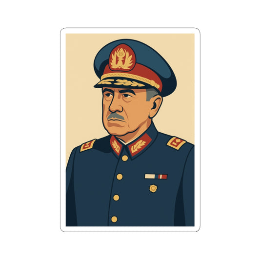 Sticker Augusto Pinochet – Arte minimalista vectorial