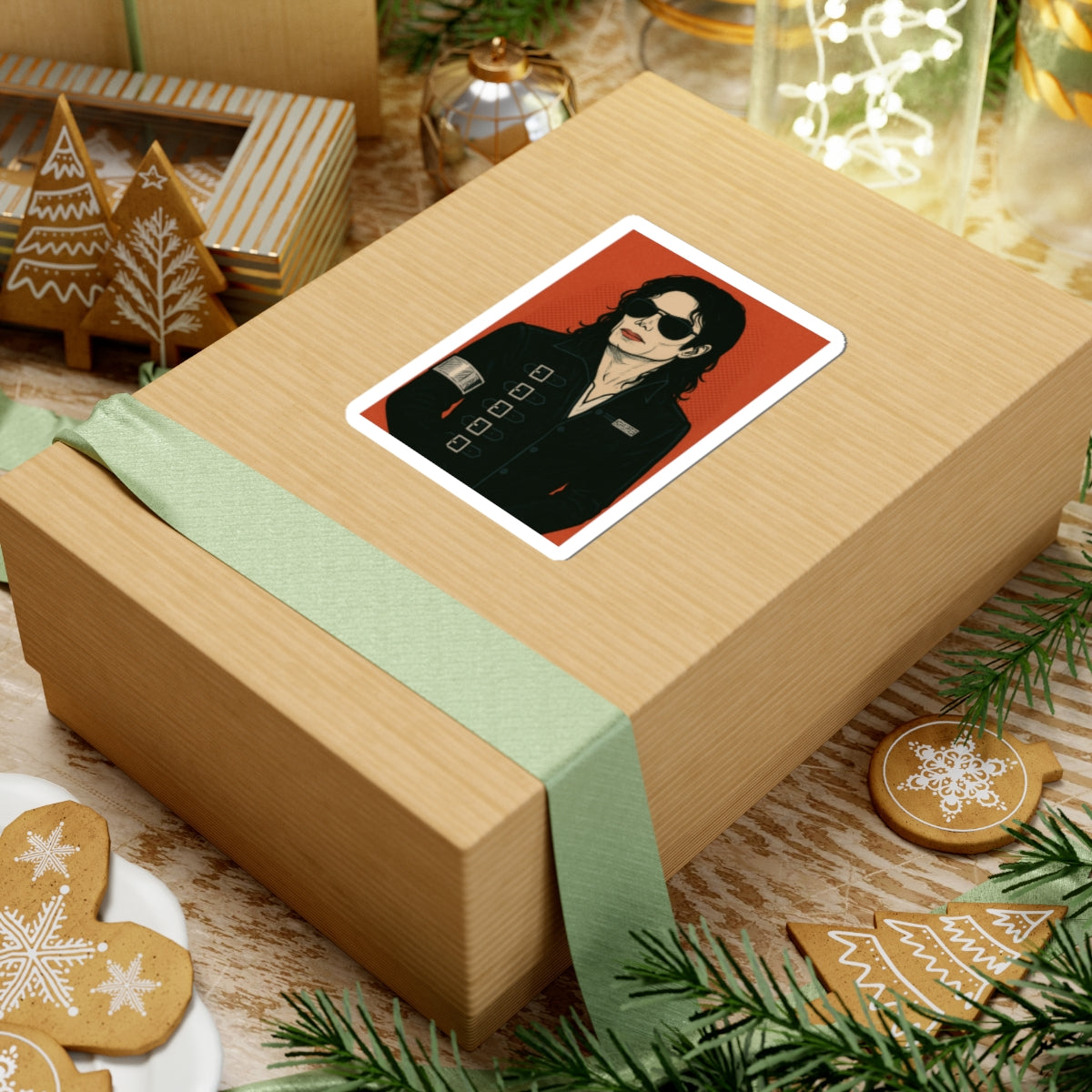 Michael Jackson BAD – Sticker Ilustración Retro Punk