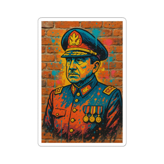 Sticker Augusto Pinochet – Arte callejero graffiti