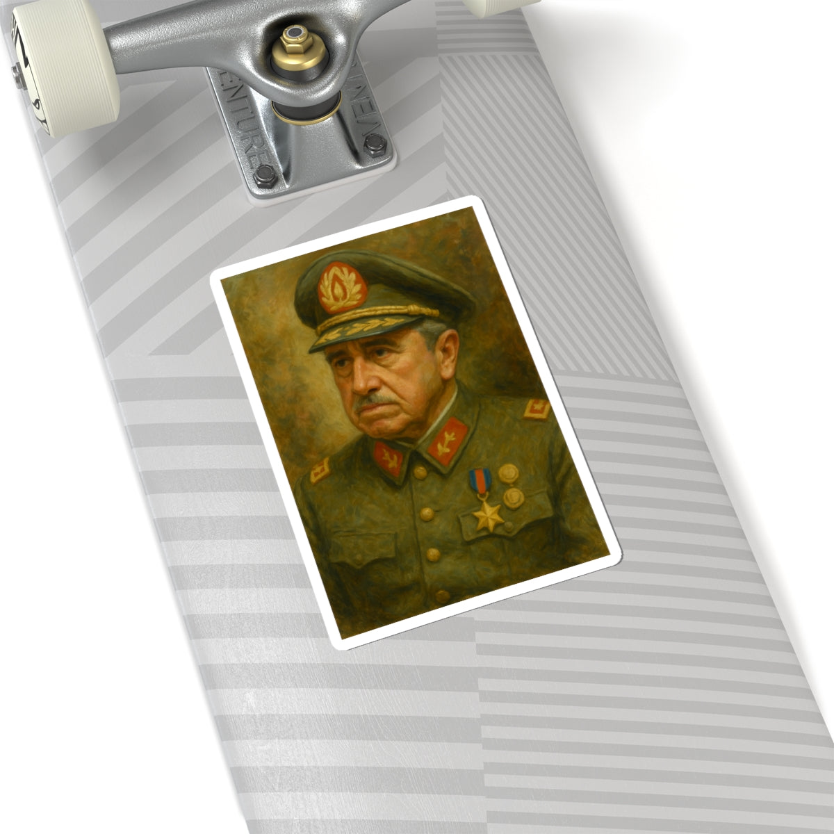 Sticker Augusto Pinochet – Retrato en óleo clásico