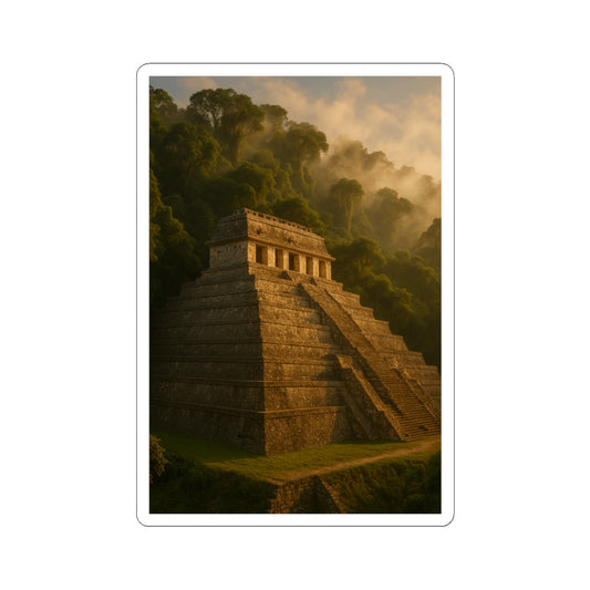 Sticker Palenque: Ciudad Maya de México con Arte Ancestral