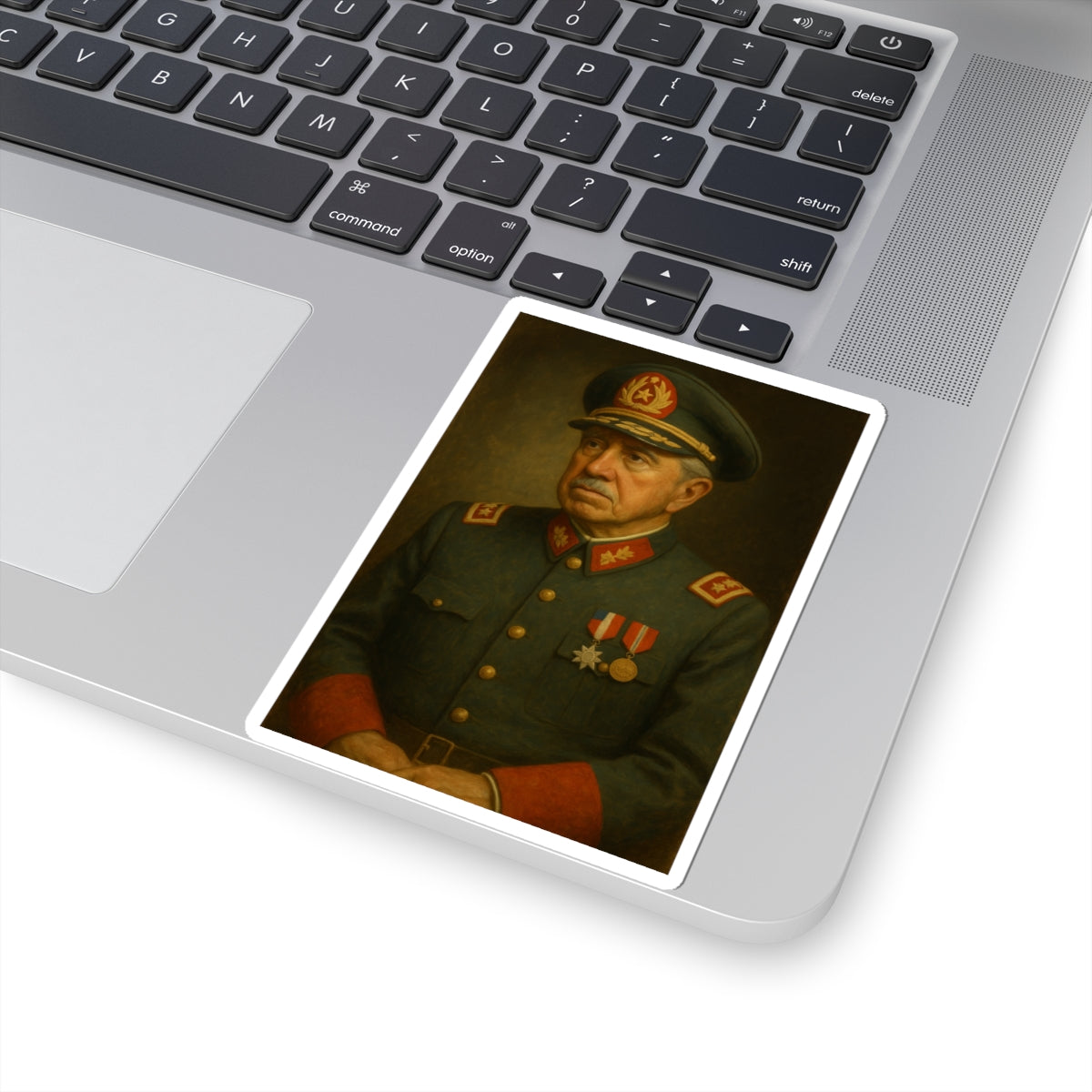 Sticker Augusto Pinochet – Retrato óleo clásico siglo XIX
