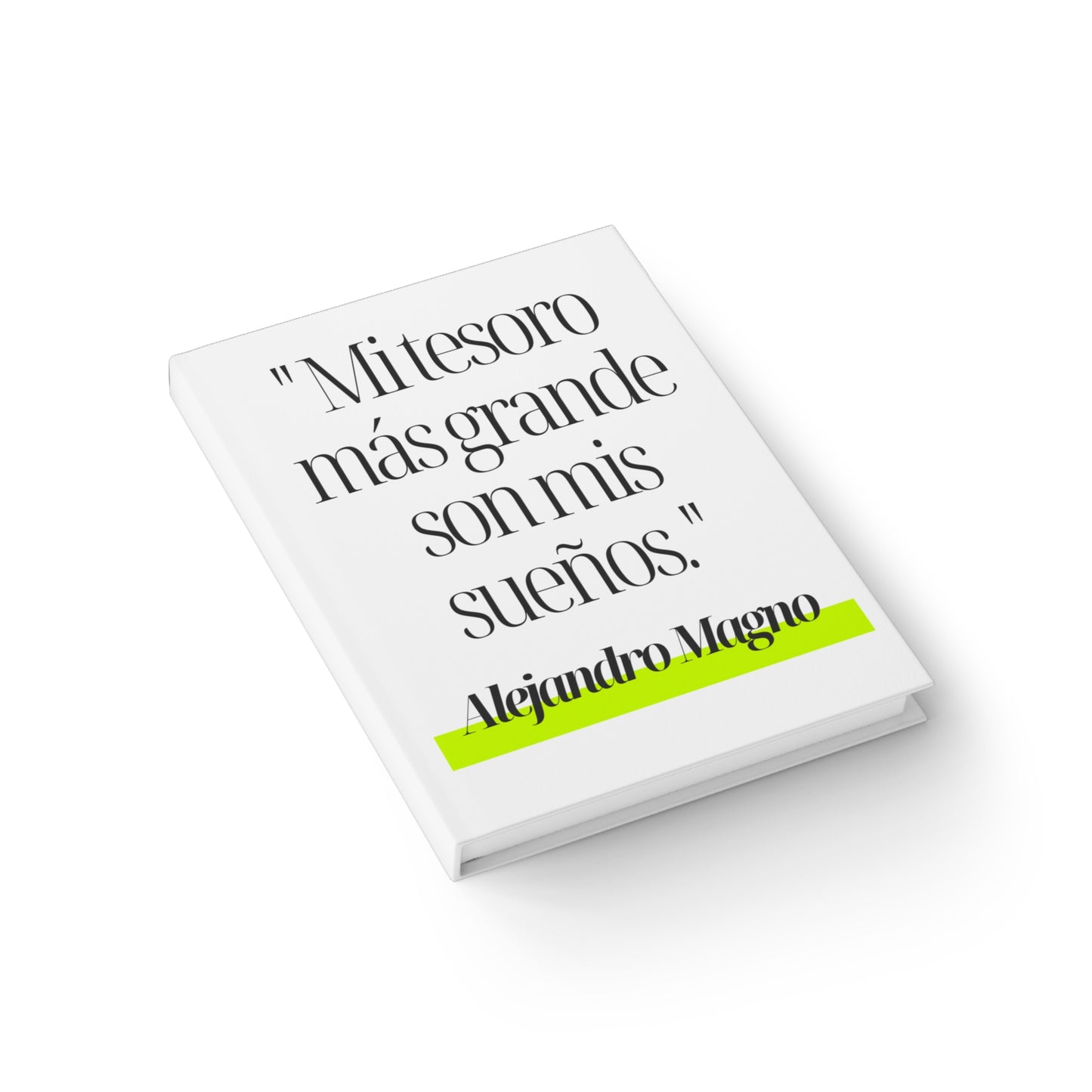 Alejandro Magno – “Mi tesoro son mis sueños” – Cuaderno