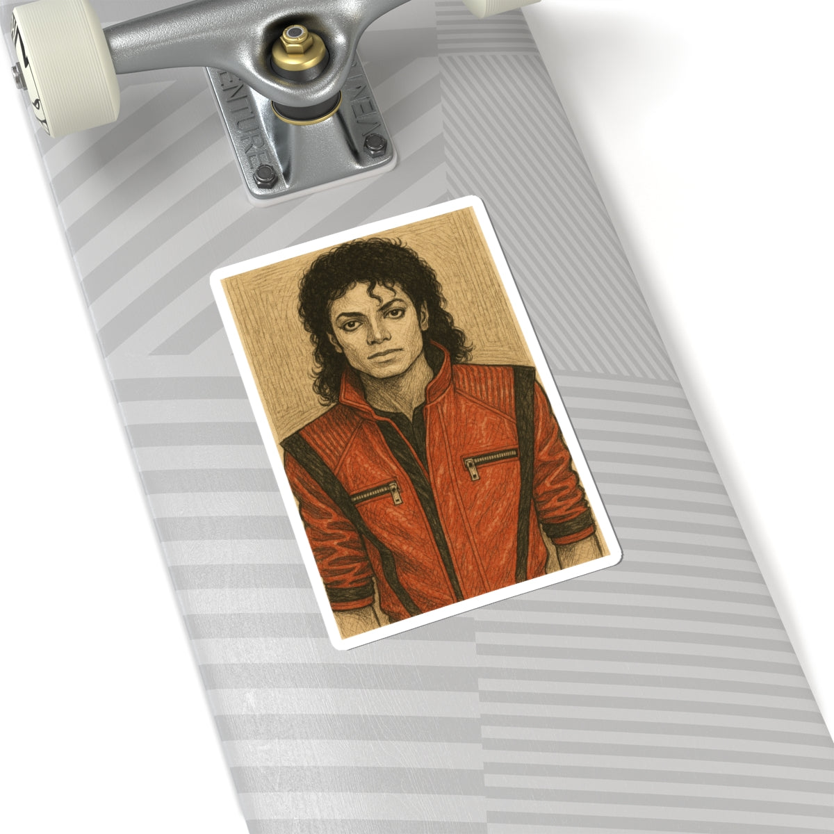 Sticker Michael Jackson Estilo Retro Sketch