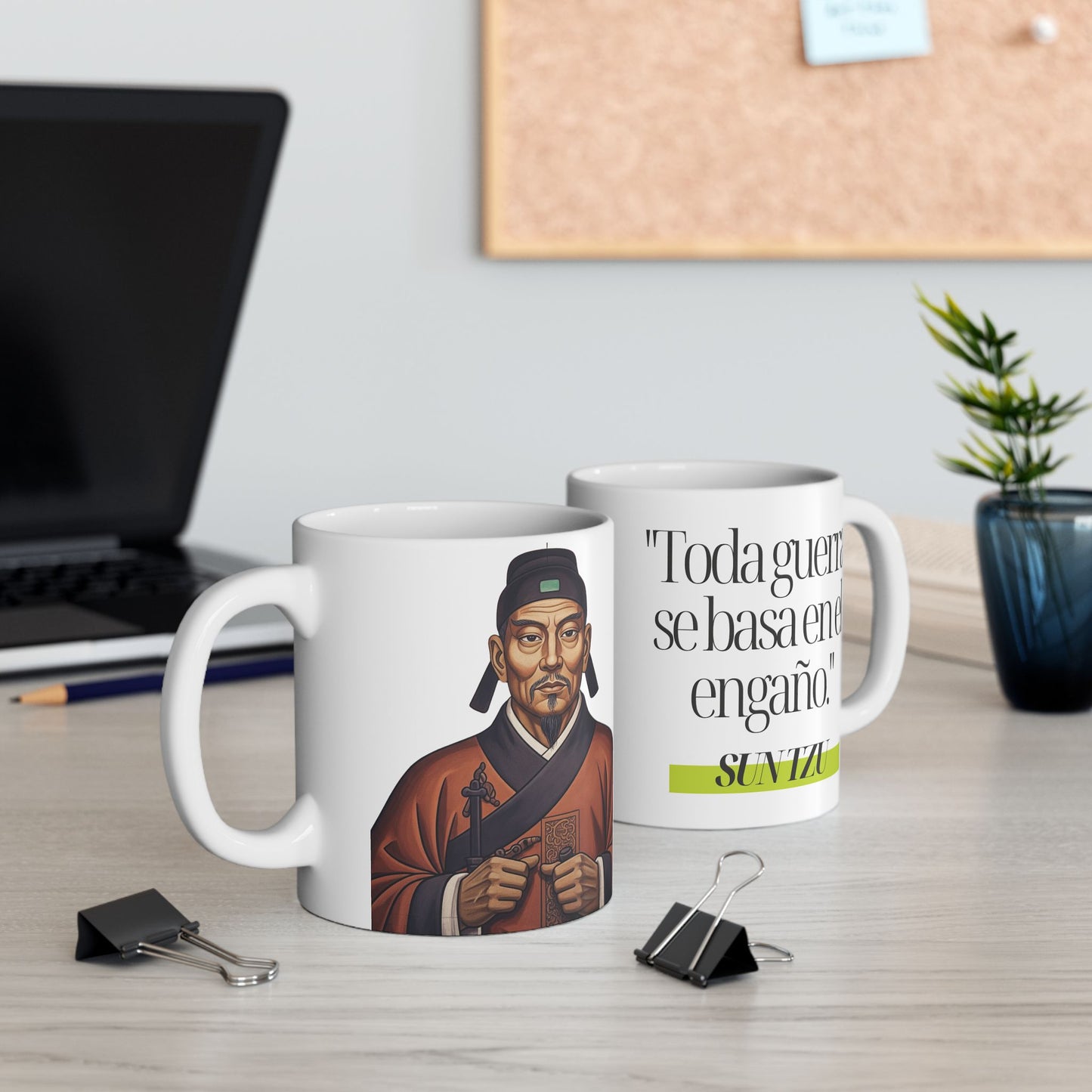 Taza Sun Tzu: "Toda guerra se basa en el engaño." | Mug de Estrategia