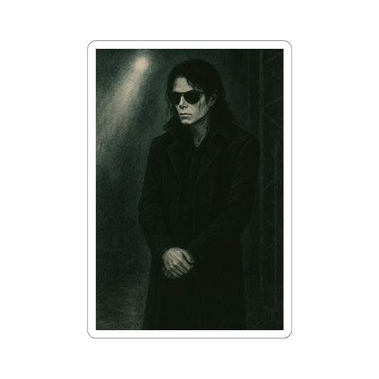 Sticker Michael Jackson Oscuro – Estilo Neo-Noir Ilustrado