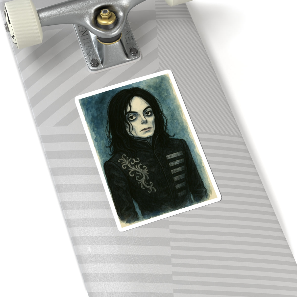 Sticker Michael Jackson Acuarela Melancólica