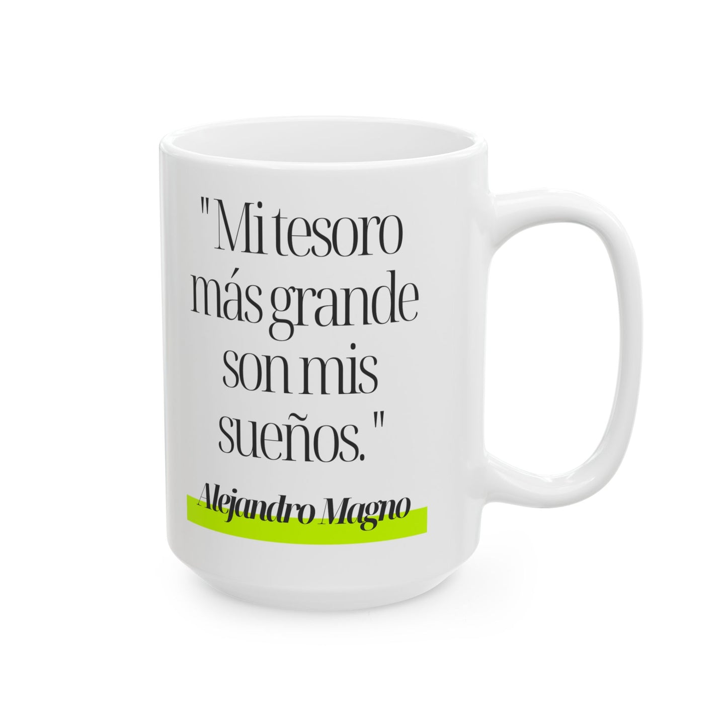 Mug Alejandro Magno – Mi tesoro son mis sueños