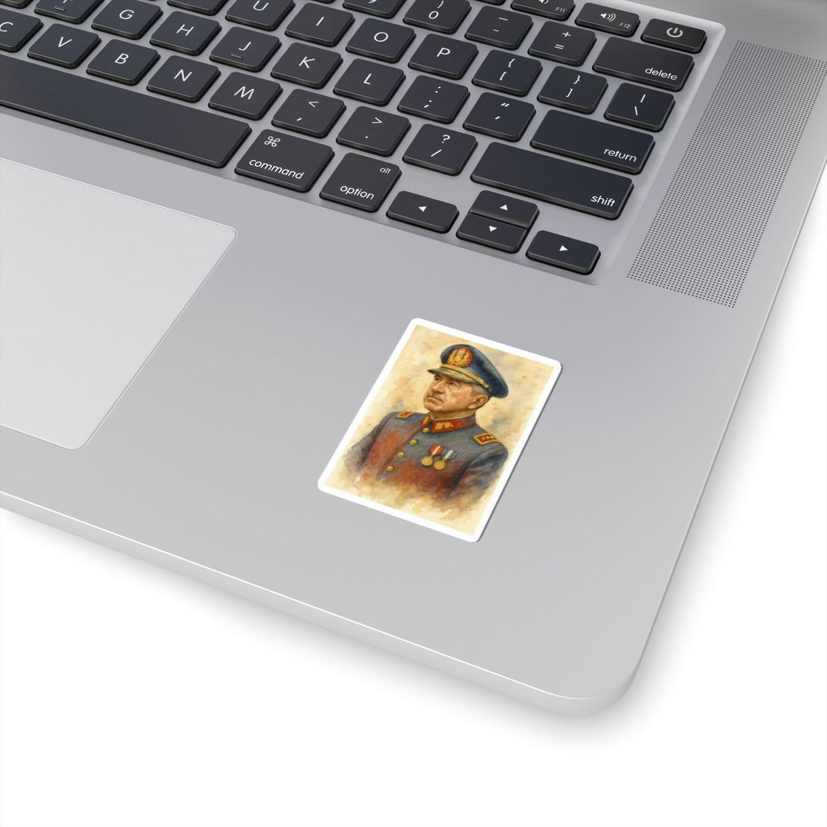 Sticker Augusto Pinochet – Retrato en acuarela artística